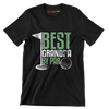 BEST GRANDPA BY PAR - Golf Themed T-Shirt-Black-S-Custom One Express