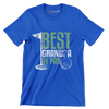 BEST GRANDPA BY PAR - Golf Themed T-Shirt-Blue-S-Custom One Express