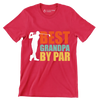 BEST GRANDPA BY PAR - Golf Themed T-Shirt-Red-S-Custom One Express