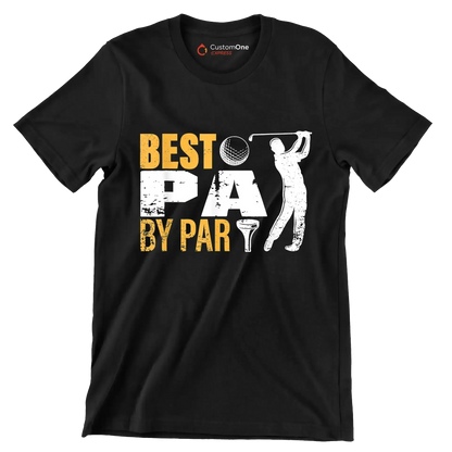 BEST PA BY PAR - Golf Themed T-Shirt-Black-S-Custom One Express