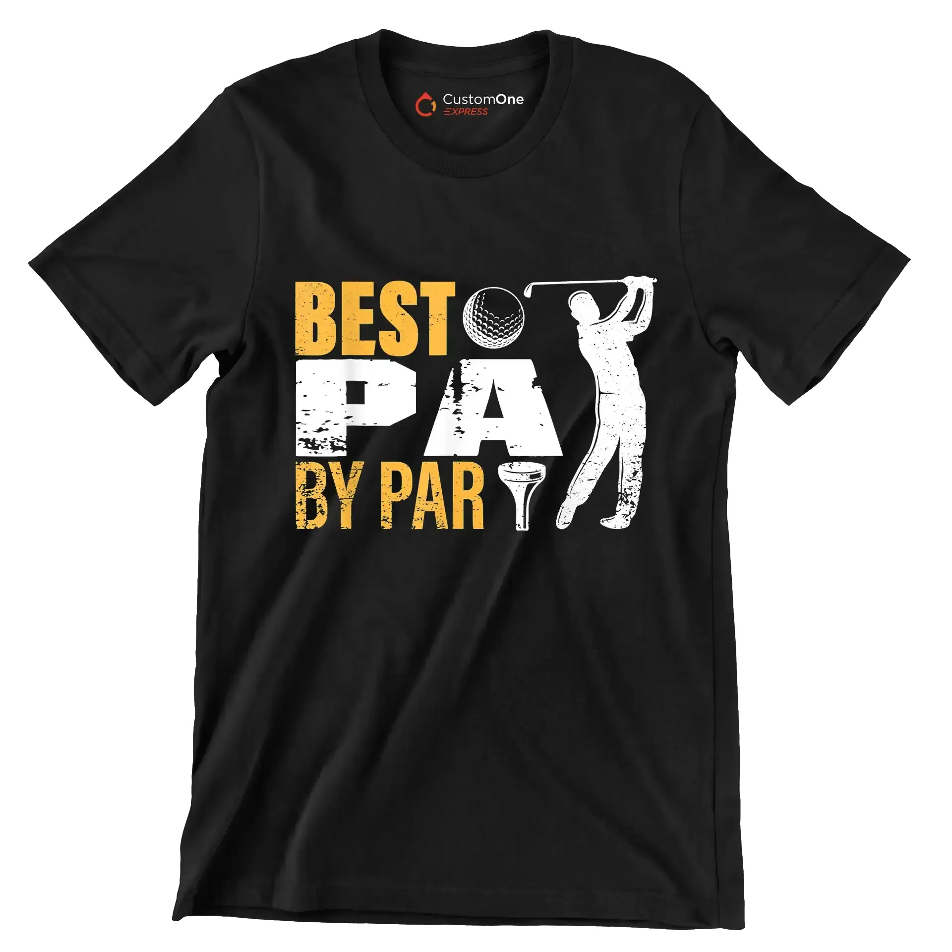 BEST PA BY PAR - Golf Themed T-Shirt-Black-S-Custom One Express