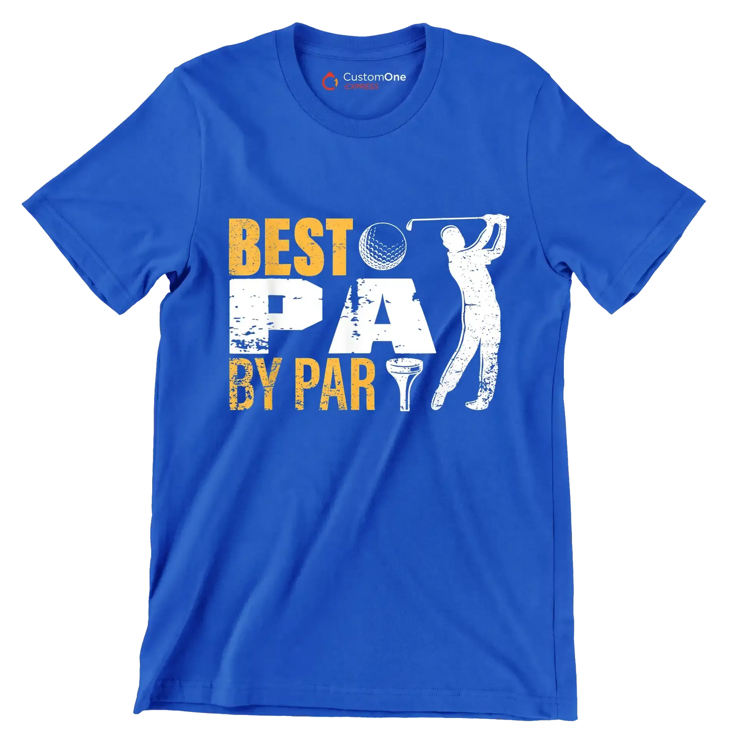 BEST PA BY PAR - Golf Themed T-Shirt-Blue-S-Custom One Express