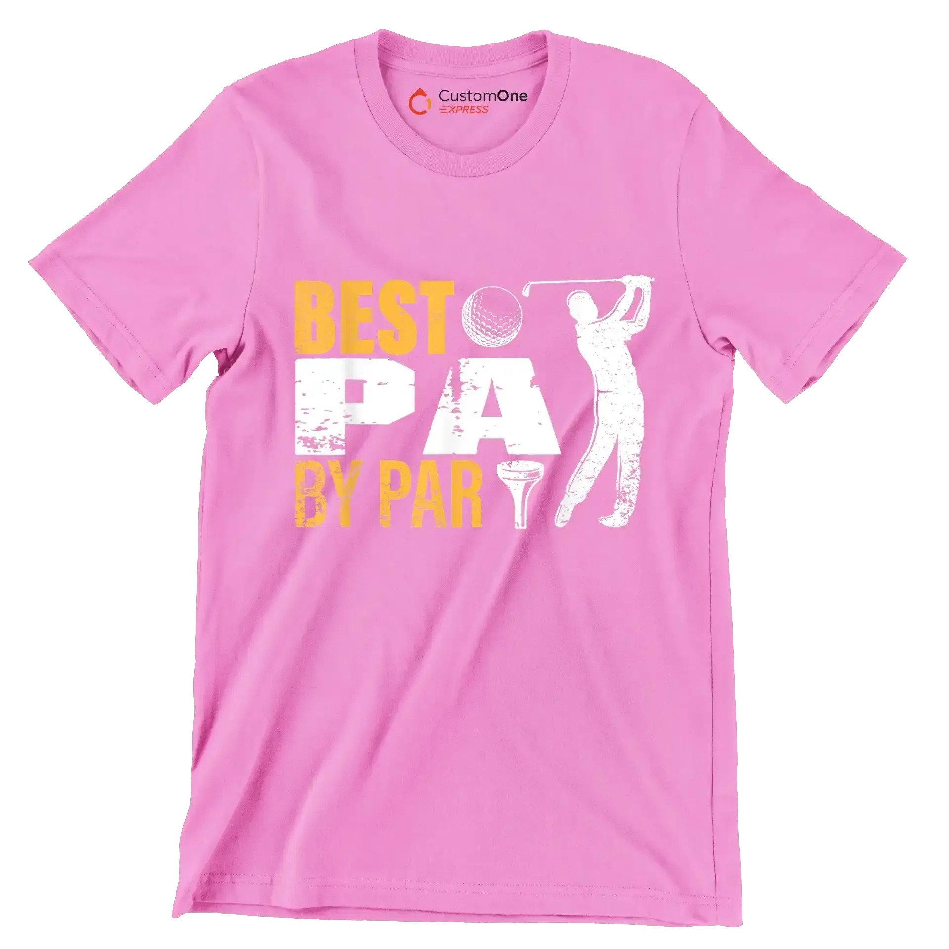 BEST PA BY PAR - Golf Themed T-Shirt-Pink-S-Custom One Express