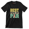 BEST PAPA BY PAR - Golf Themed T-Shirt-Black-S-Custom One Express