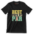 BEST PAPA BY PAR - Golf Themed T-Shirt-Black-S-Custom One Express