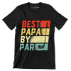 BEST PAPA BY PAR - Golf Themed T-Shirt-Black-S-Custom One Express