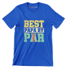 BEST PAPA BY PAR - Golf Themed T-Shirt-Blue-S-Custom One Express