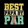 BEST PAPA BY PAR - Golf Themed T-Shirt-Black-S-Custom One Express