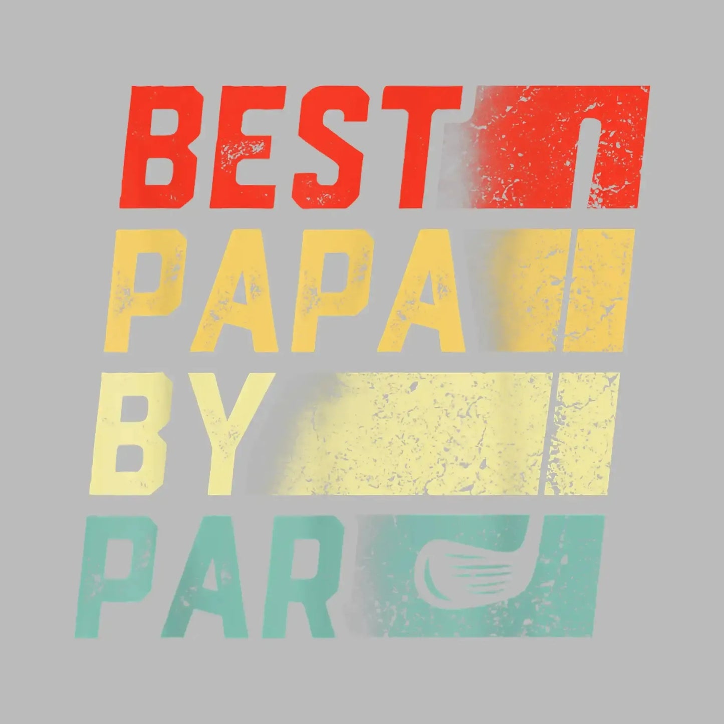 BEST PAPA BY PAR - Golf Themed T-Shirt-Black-S-Custom One Express