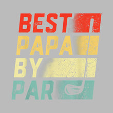 BEST PAPA BY PAR - Golf Themed T-Shirt-Black-S-Custom One Express