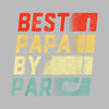 BEST PAPA BY PAR - Golf Themed T-Shirt-Black-S-Custom One Express