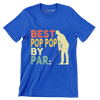 BEST POP POP BY PAR - Golf Themed T-Shirt-Blue-S-Custom One Express