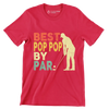 BEST POP POP BY PAR - Golf Themed T-Shirt-Red-S-Custom One Express