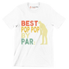 BEST POP POP BY PAR - Golf Themed T-Shirt-White-S-Custom One Express