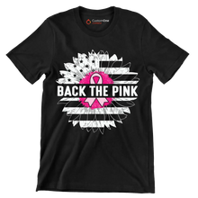 Back The Pink - Breast Cancer Awareness T-Shirt-Black-S-Custom One Express
