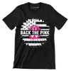 Back The Pink - Breast Cancer Awareness T-Shirt-Black-S-Custom One Express