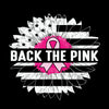 Back The Pink - Breast Cancer Awareness T-Shirt-Black-S-Custom One Express