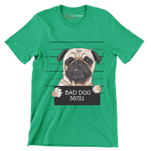 Bad dog 38721 - Dog Themed T-Shirt-Green-S-Custom One Express