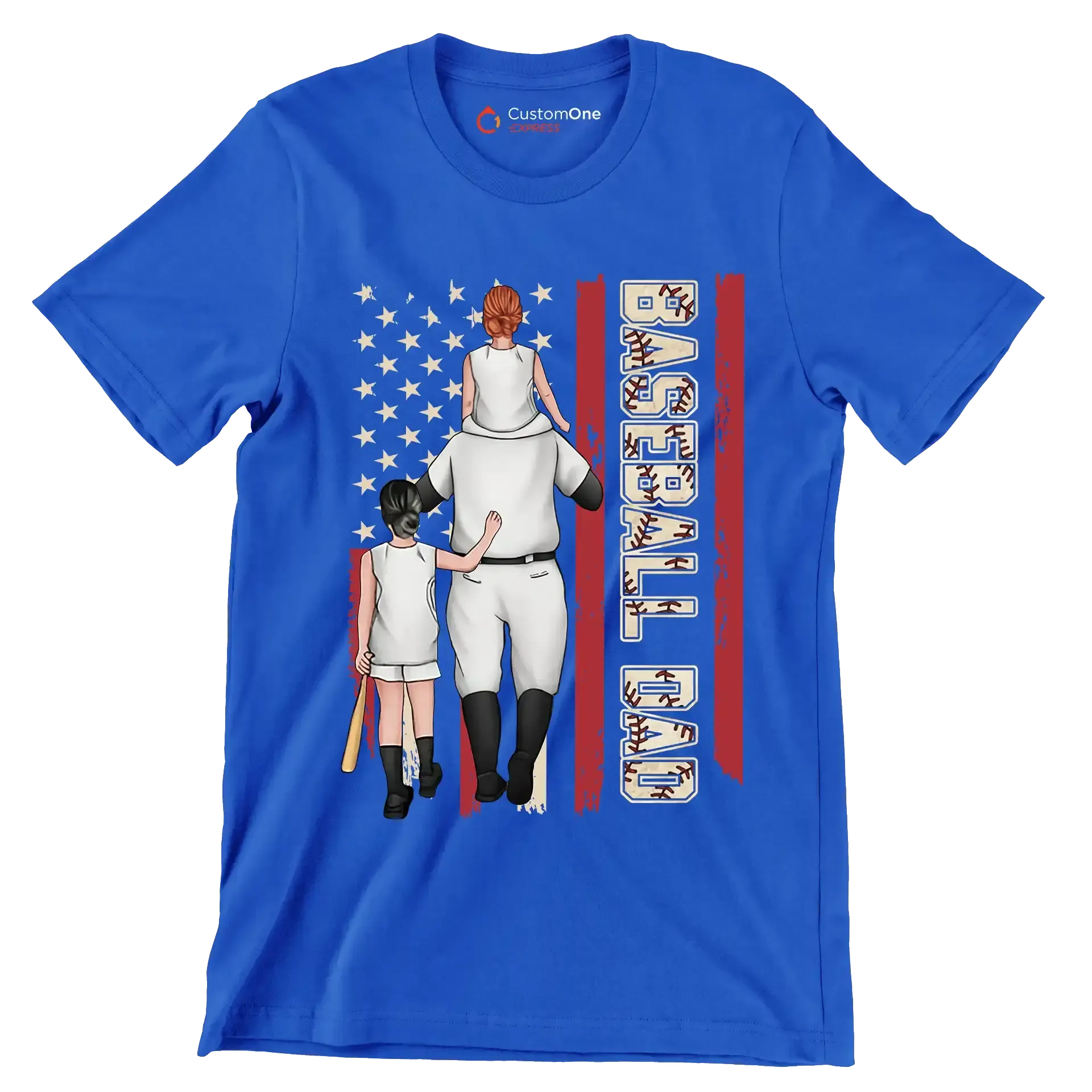Baseball Dad Father's Day T-Shirt – Custom One Express