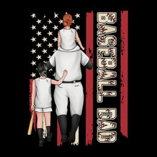 Baseball Dad - Father’s Day T-Shirt-Black-S-Custom One Express