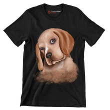 Basset_Hound - Dog Themed T-Shirt-Black-S-Custom One Express