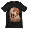 Basset_Hound - Dog Themed T-Shirt-Black-S-Custom One Express