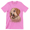 Basset_Hound - Dog Themed T-Shirt-Pink-S-Custom One Express