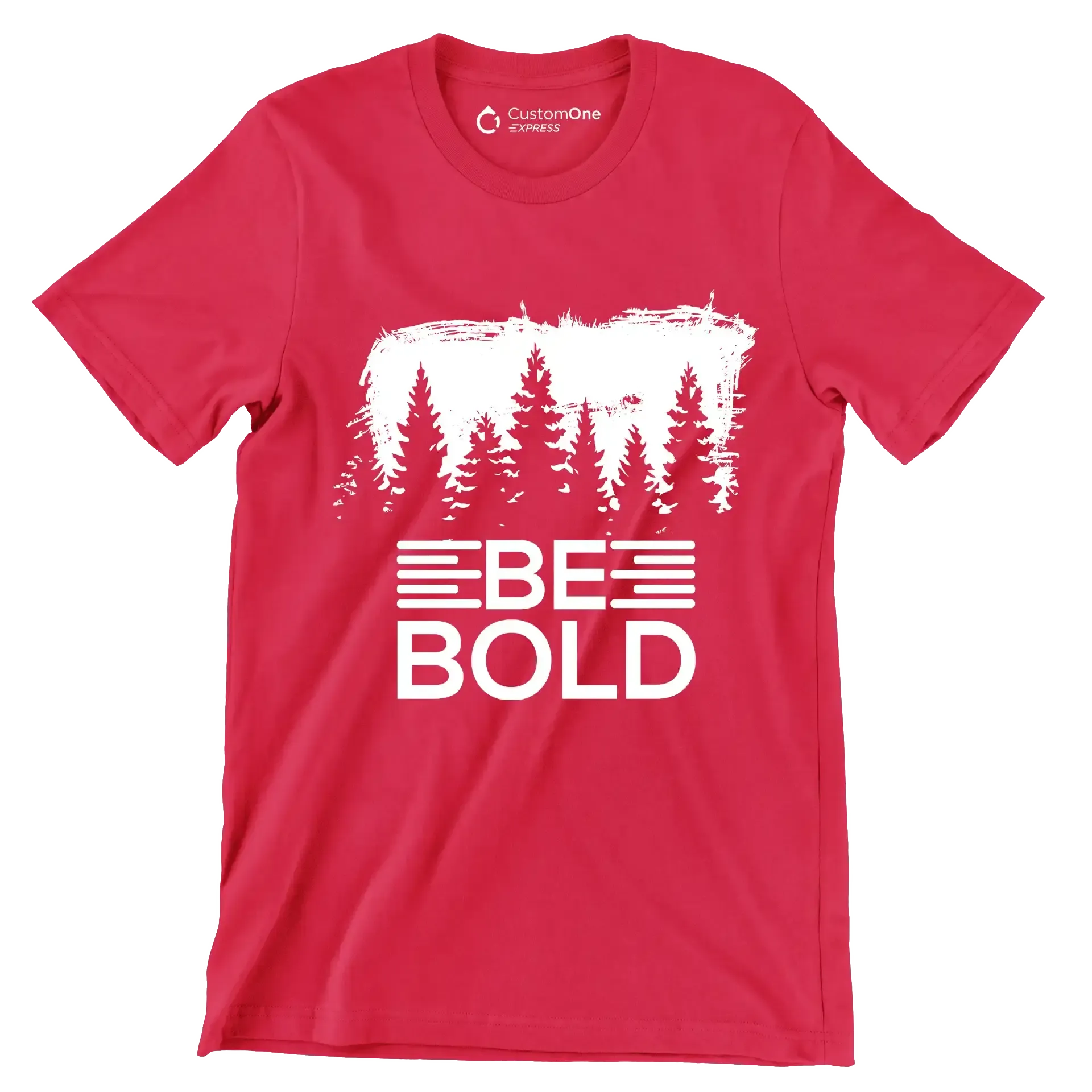 Be Bold - Motivational Themed T-Shirt-Red-S-Custom One Express
