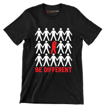 Be Different - Motivational Themed T-Shirt-Black-S-Custom One Express