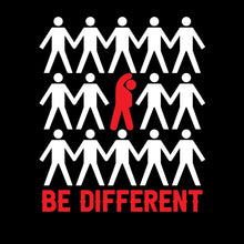 Be Different - Motivational Themed T-Shirt-Black-S-Custom One Express
