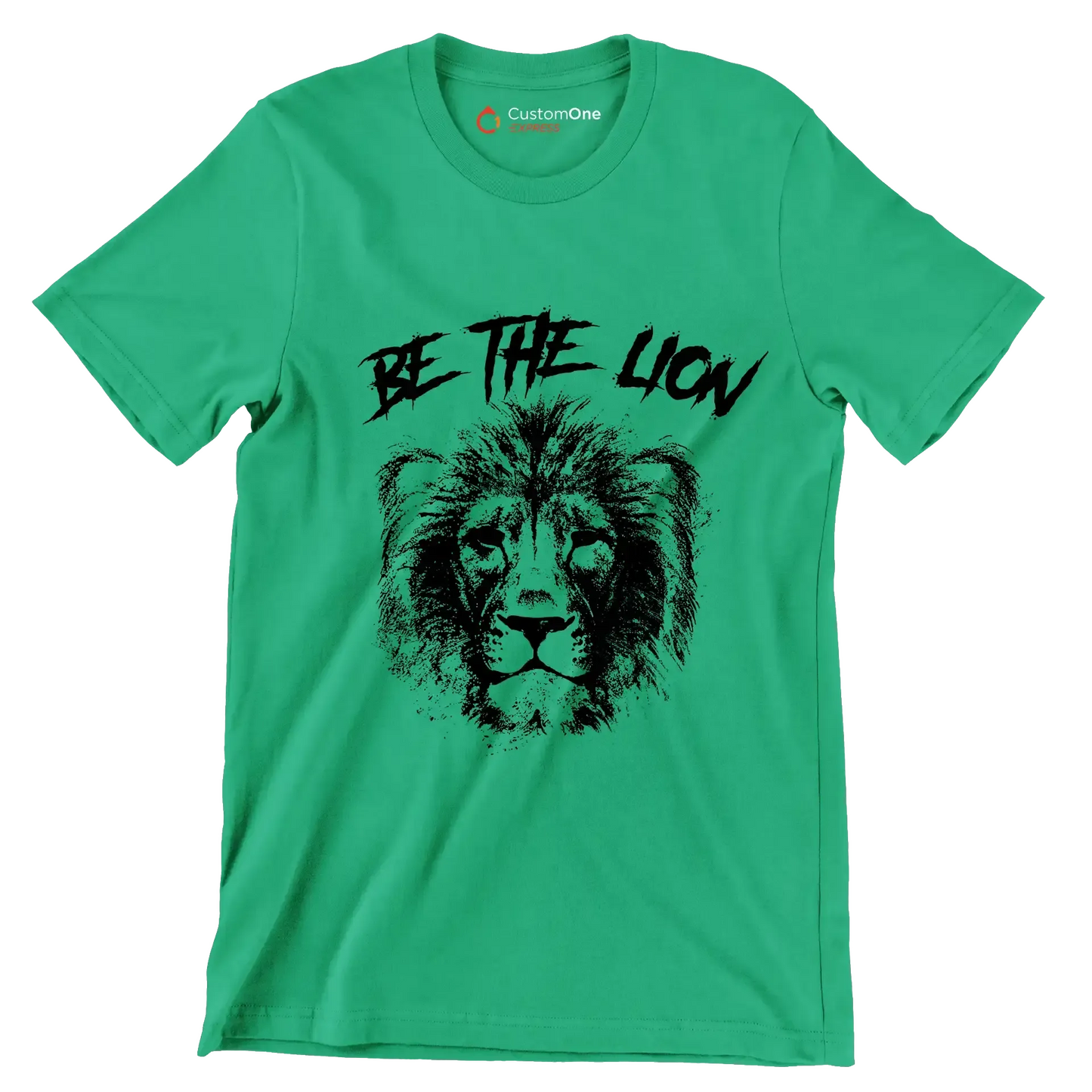 Be The Lion - Gym Themed T-Shirt-Green-S-Custom One Express