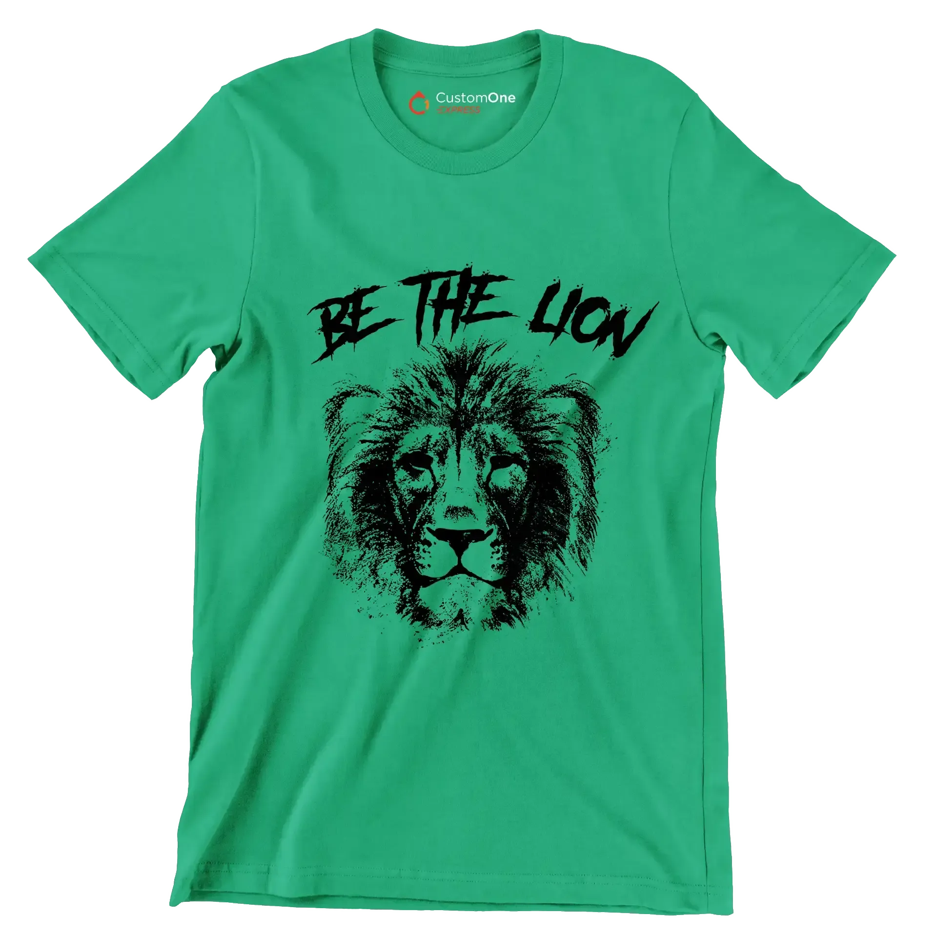 Be The Lion - Gym Themed T-Shirt-Green-S-Custom One Express