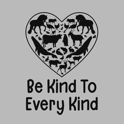 Be kind to Every kind - Vegan Themed T-Shirt-Blue-S-Custom One Express