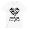 Be kind to Every kind - Vegan Themed T-Shirt-White-S-Custom One Express