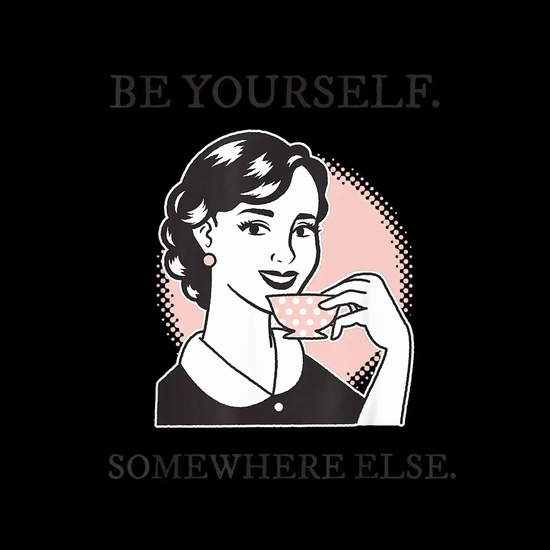 Be yourself. somewhere else - Retro Themed T-Shirt-Blue-S-Custom One Express