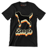 Beagle - Dog Themed T-Shirt-Black-S-Custom One Express