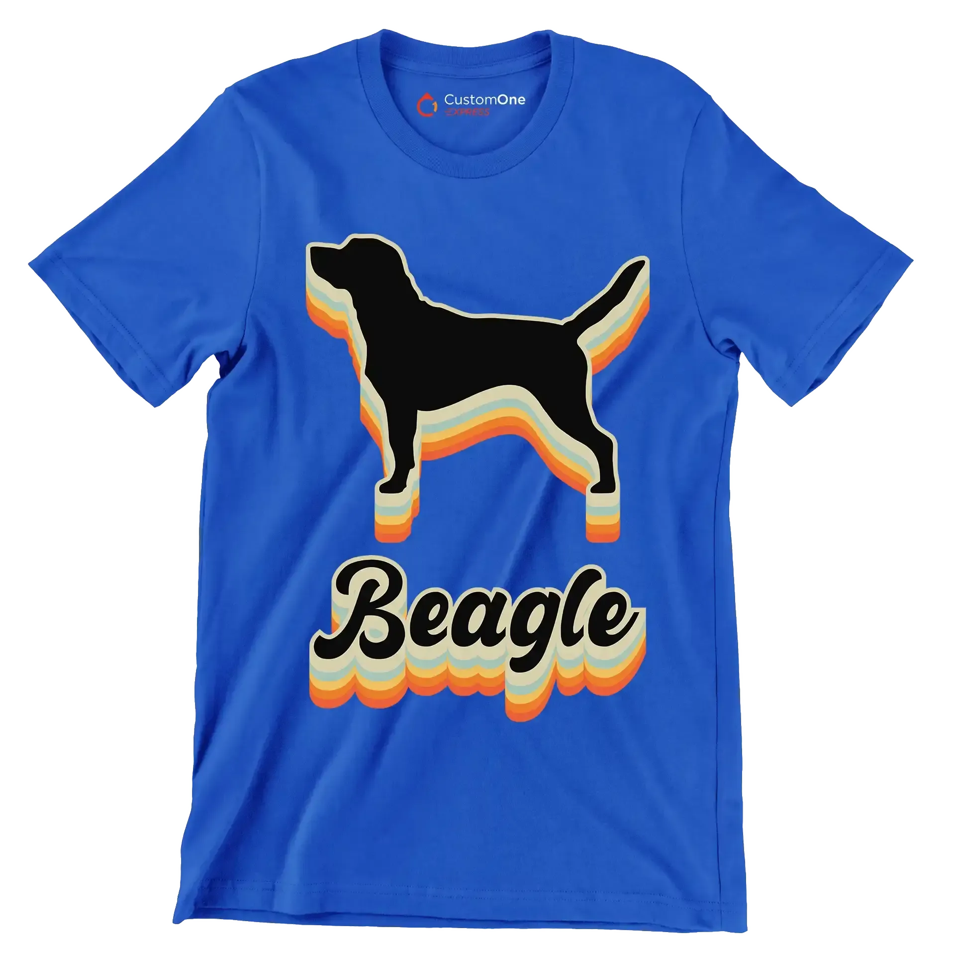 Beagle - Dog Themed T-Shirt-Blue-S-Custom One Express