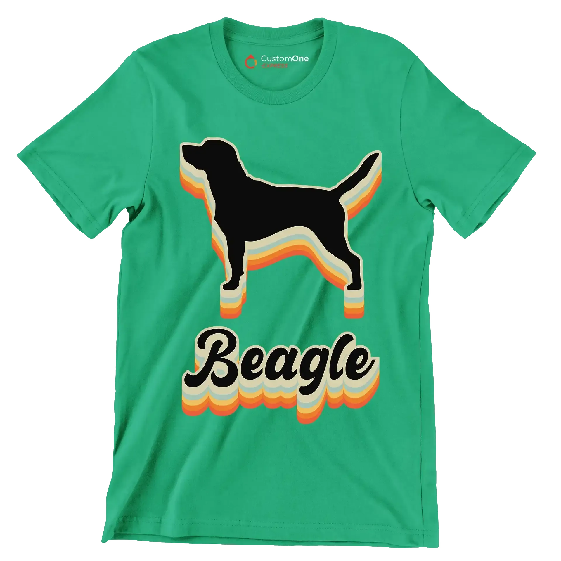 Beagle - Dog Themed T-Shirt-Green-S-Custom One Express