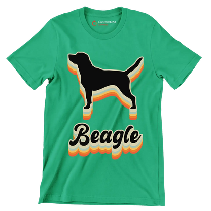 Beagle - Dog Themed T-Shirt-Green-S-Custom One Express