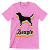 Beagle - Dog Themed T-Shirt-Pink-S-Custom One Express