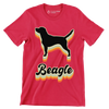 Beagle - Dog Themed T-Shirt-Red-S-Custom One Express