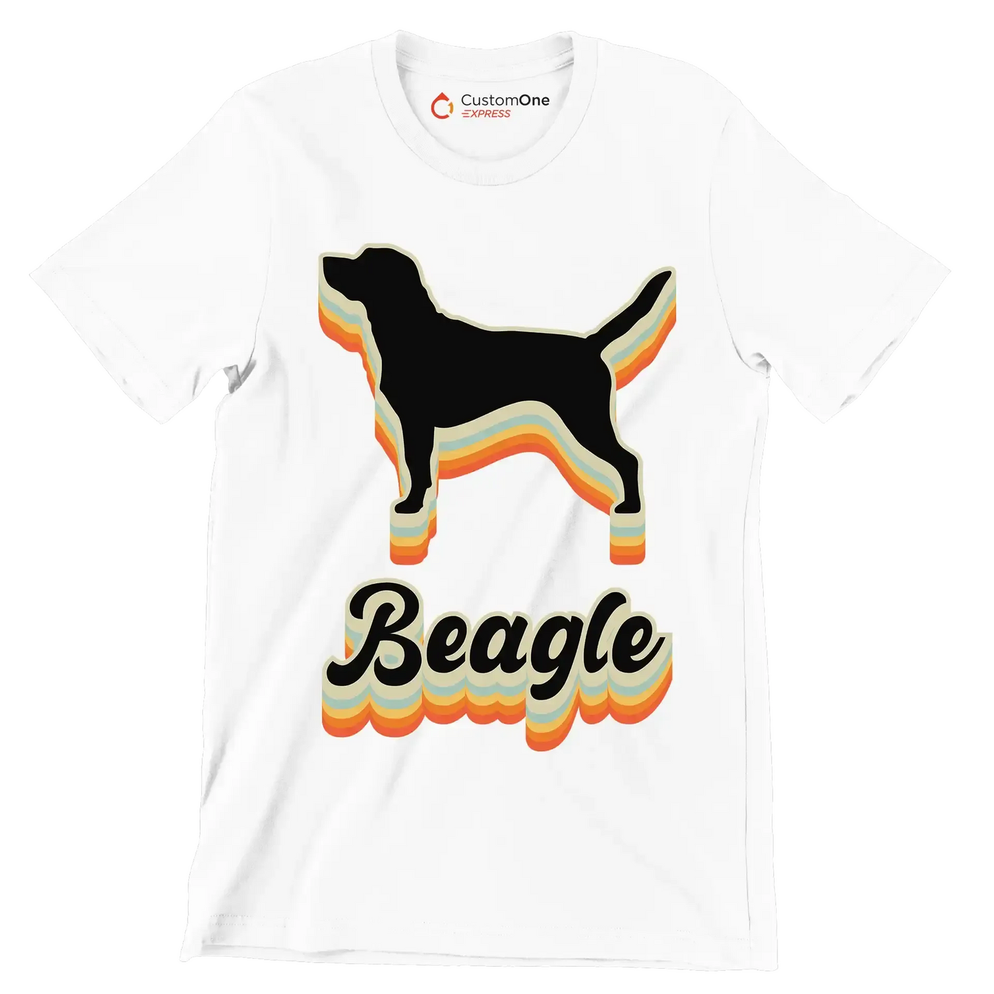 Beagle - Dog Themed T-Shirt-White-S-Custom One Express