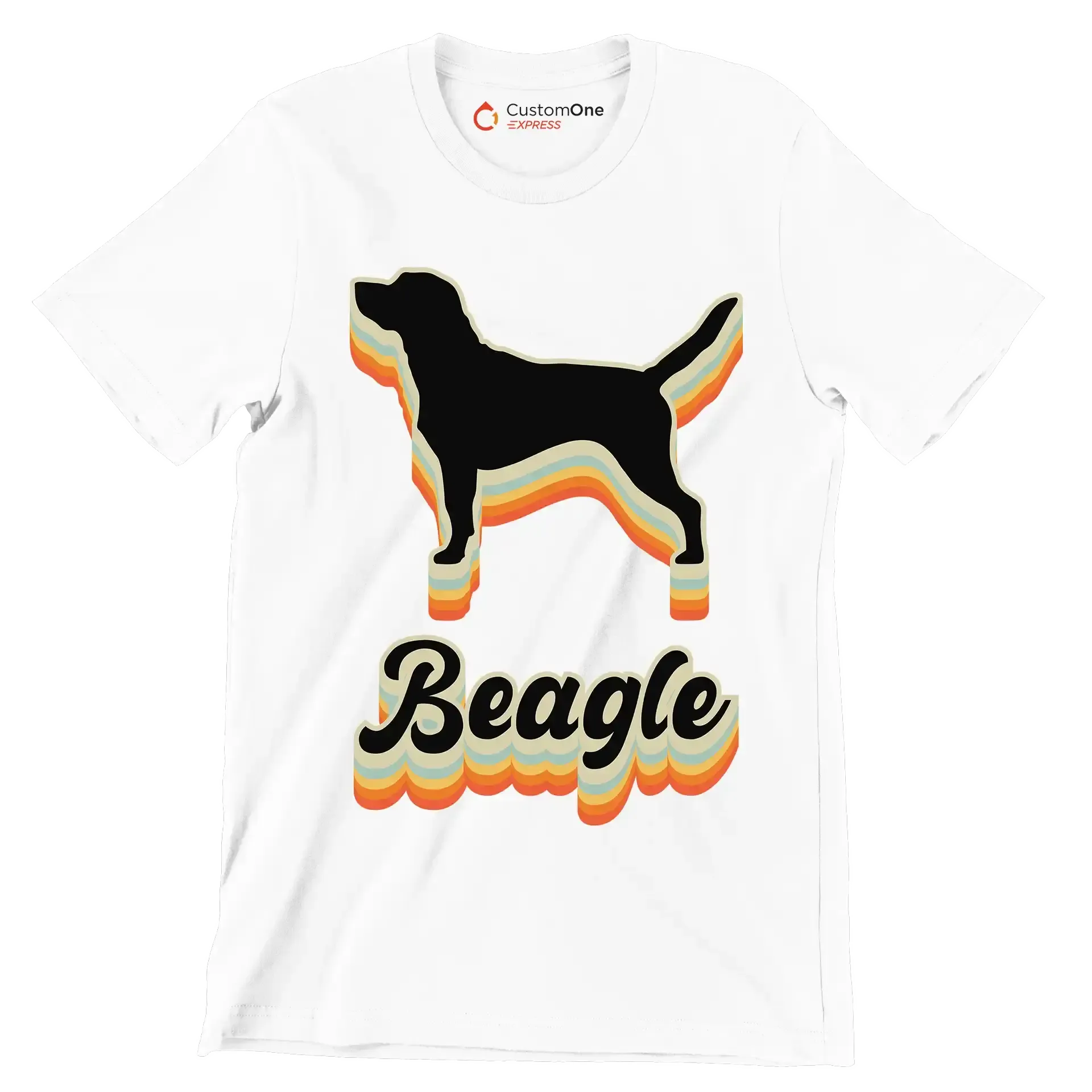 Beagle - Dog Themed T-Shirt-White-S-Custom One Express