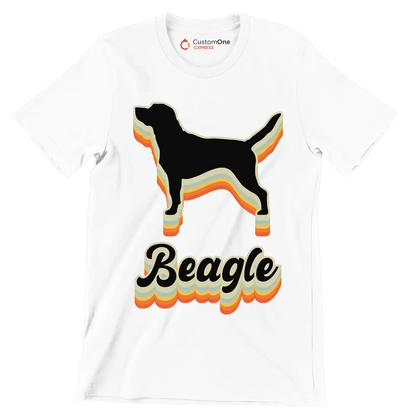 Beagle - Dog Themed T-Shirt-White-S-Custom One Express