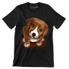 Beagle_Puppy - Dog Themed T-Shirt-Black-S-Custom One Express