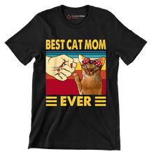 Best Cat Mom Ever - Father’s Day T-Shirt-Black-S-Custom One Express