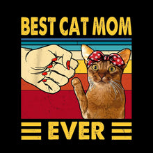 Best Cat Mom Ever - Father’s Day T-Shirt-Black-S-Custom One Express