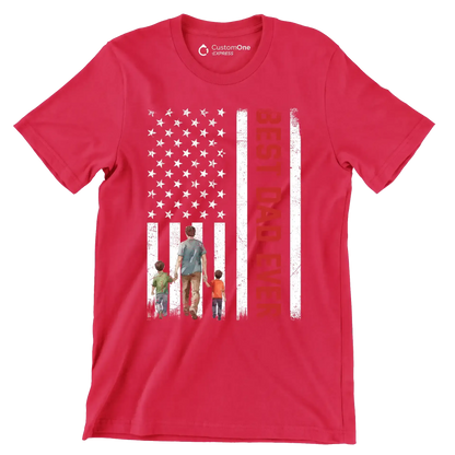 Best Dad Ever - Father’s Day T-Shirt-Red-S-Custom One Express