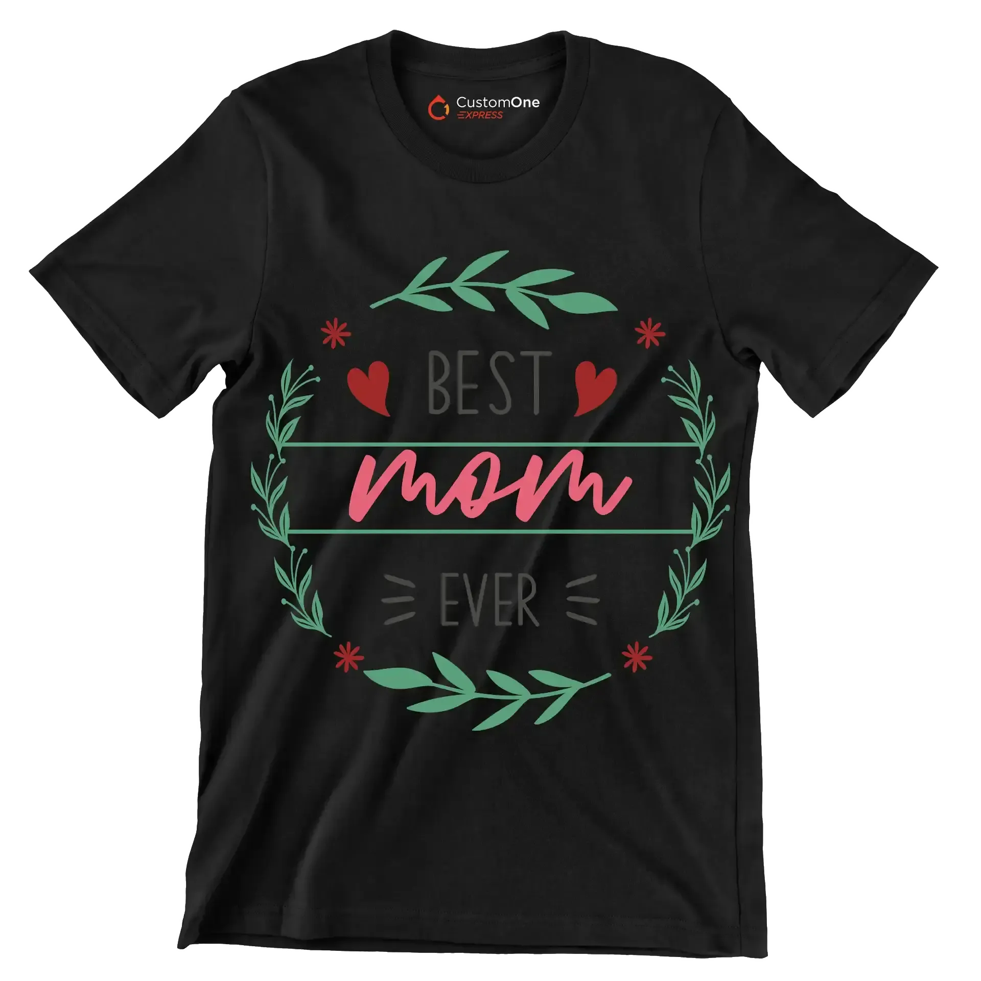 Best Mama Ever - Mother’s Day T-Shirt-Black-S-Custom One Express