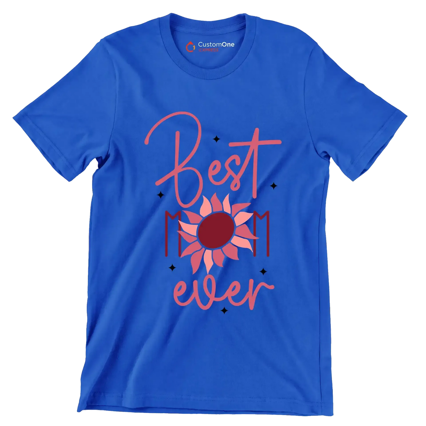 Best Mama Ever - Mother’s Day T-Shirt-Blue-S-Custom One Express